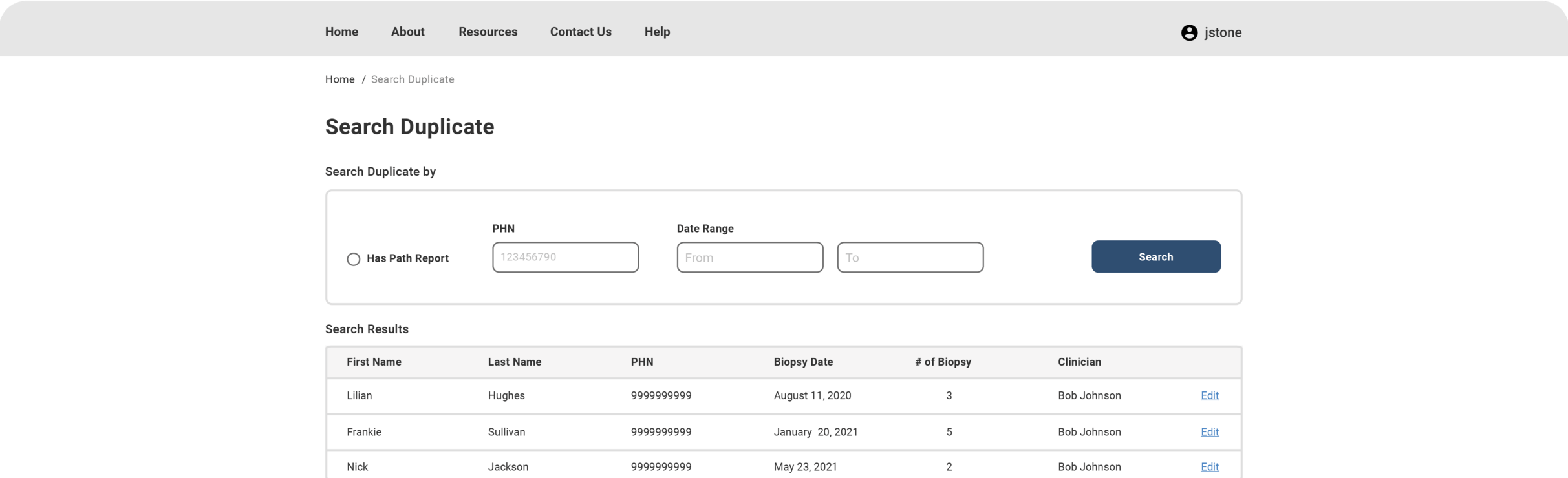pathology requisition service